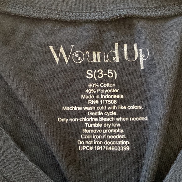 Wound Up Stay Wild Moon Child Black Tee Size Small - Picture 6 of 9